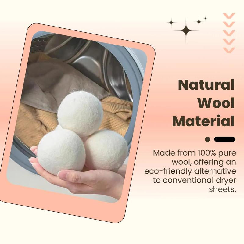 Laundry Dryer Balls, Reusable Laundry Balls, Washing Machine Laundry Balls, Fabric Softener Balls, Laundry Dryer Balls, Anti-Tangle Laundry Balls, Wrinkle Reduction, Cleaning Supplies, Househo