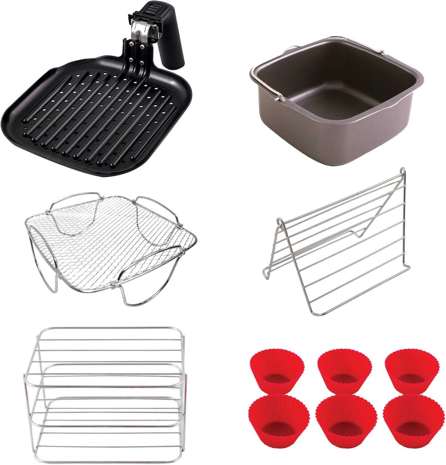 6 QT Air Fryer Accessories (Ultimate Kit)