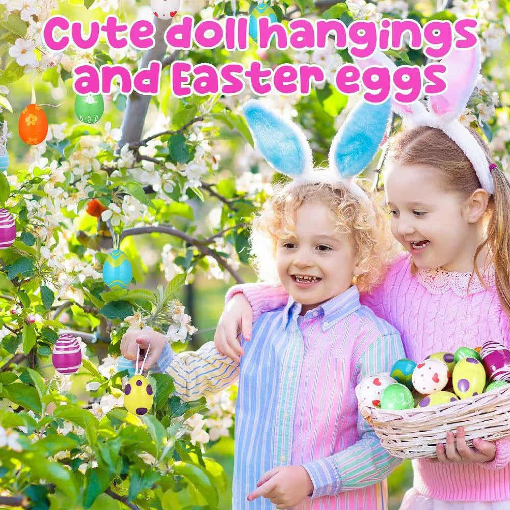 12 Pack Prefilled Easter Eggs with Mini Stuffed Animal Plush Toys Easter Basket Stuffers for Easter Egg Hunt Easter Party Favors