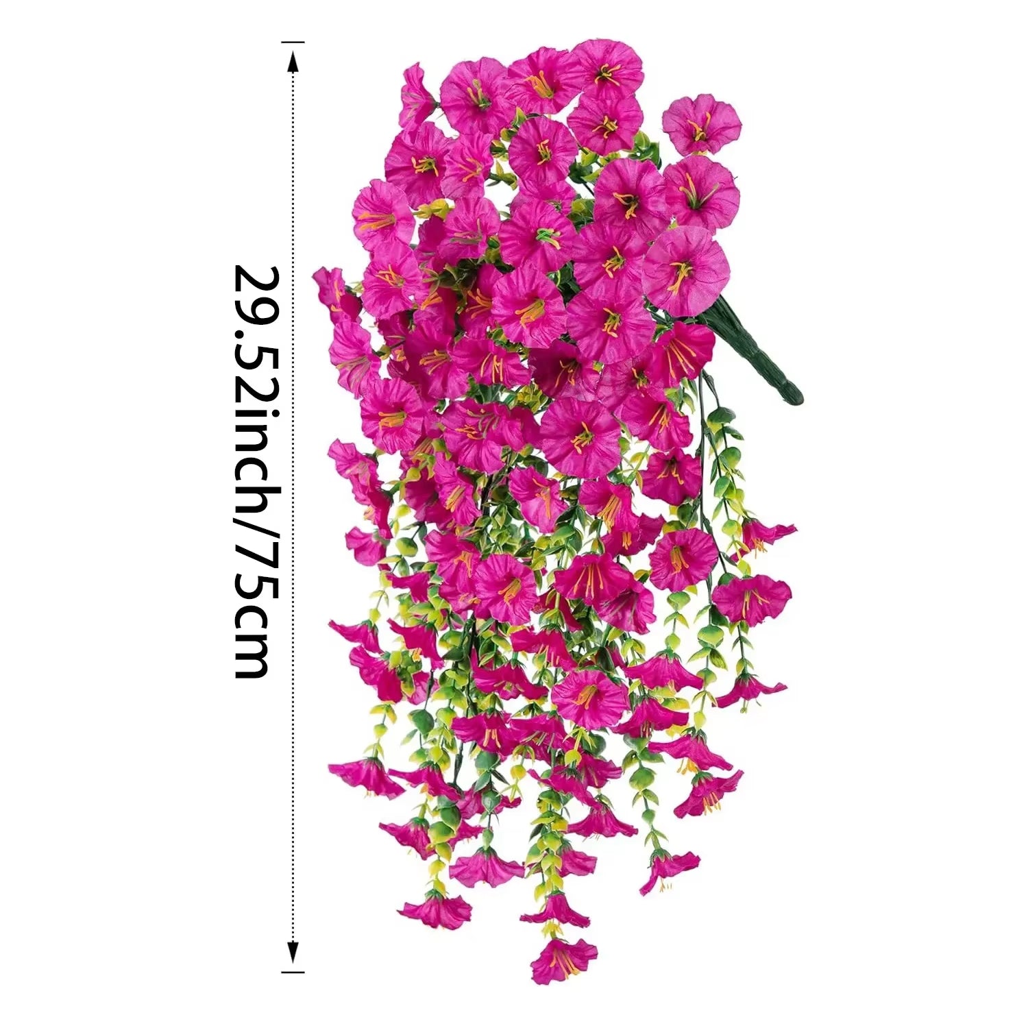 Artificial Flower New Artificial Hanging Flowers and Plants Easter Decoration 2025 Uv-Resistant and Realistic Room Decor Wedding