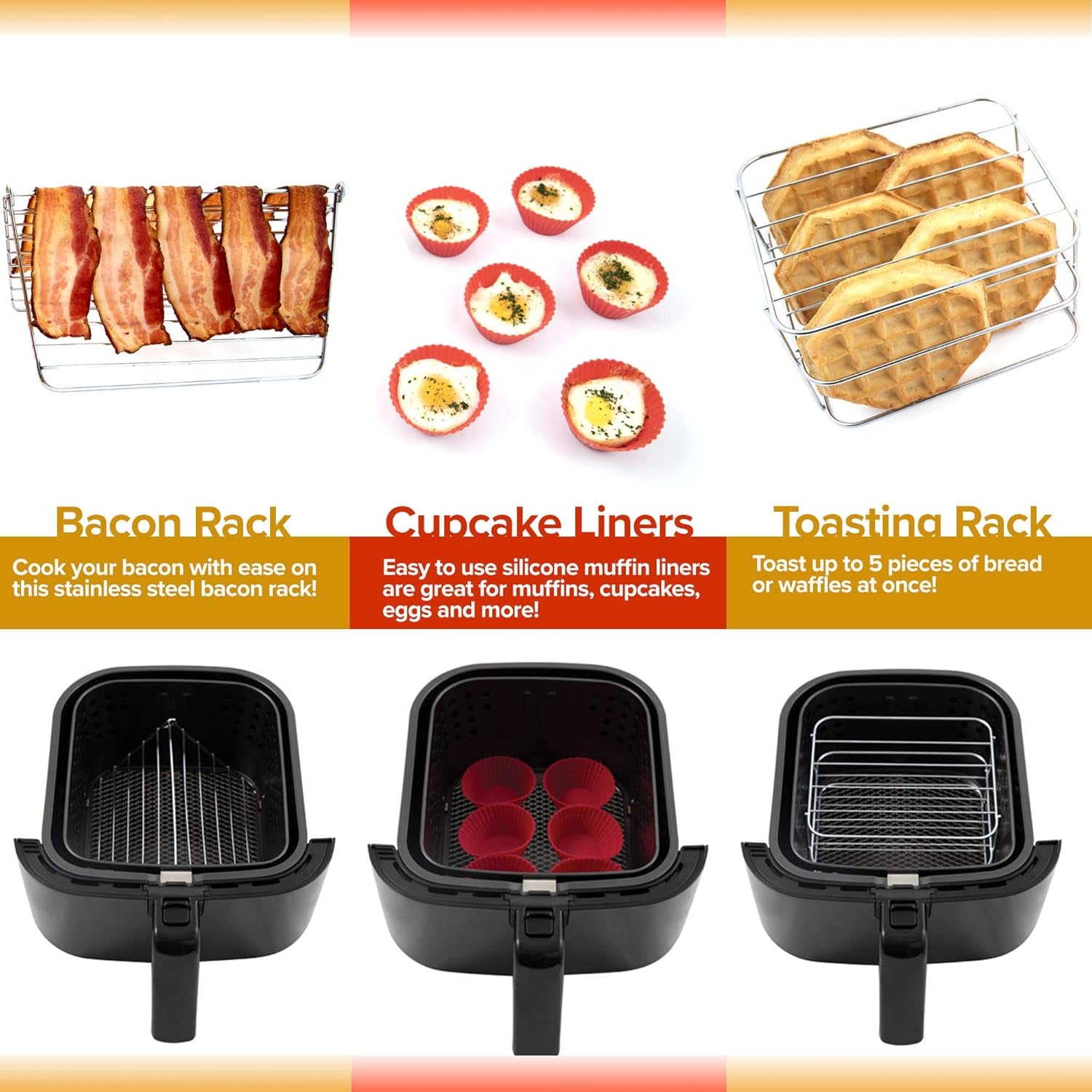 6 QT Air Fryer Accessories (Ultimate Kit)